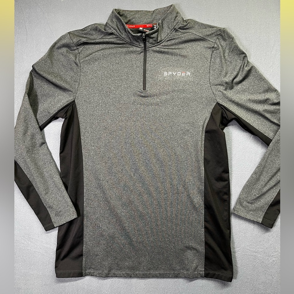 Spyder Gray and Black Long Sleeve Shirt